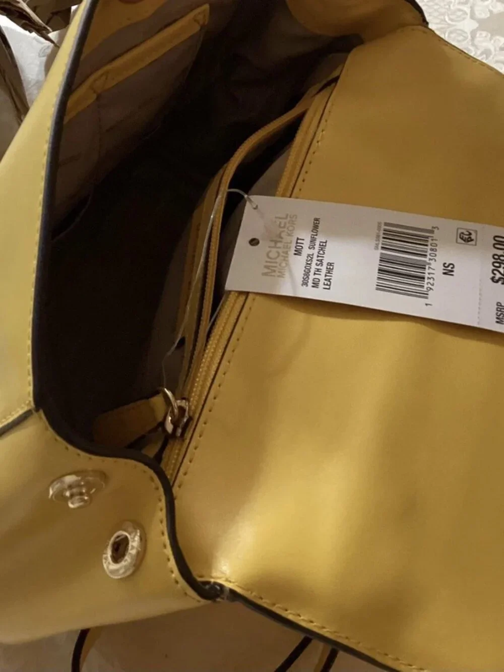 MICHAEL KORS Leather Yellow Medium Cross Bag